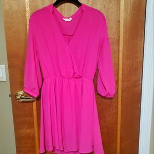 Lush Fuschia Dress